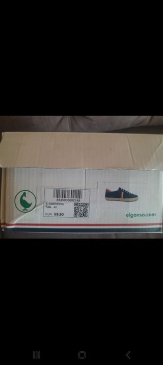 Zapatillas El Ganso Talla 42 Azul/Rojo