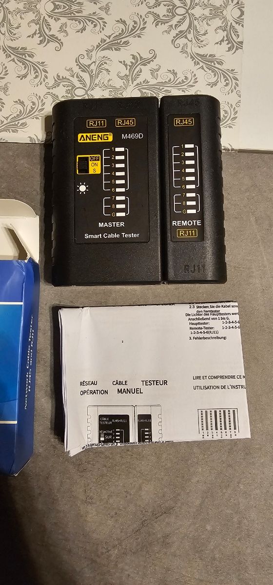 Tester Cavi di Rete RJ45/RJ11 ANENG M469D