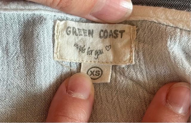 Blusa blanca bordada Green Coast