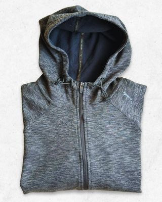 Sudadera Puma Mujer Cremallera Gris Talla S