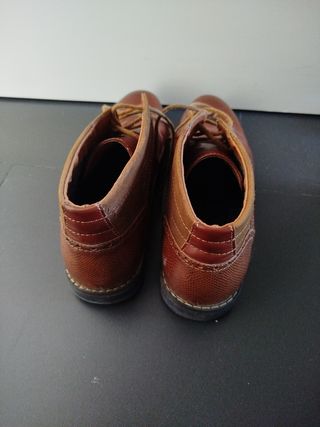 Botines de piel marrones talla 42