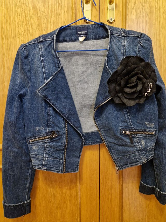 Cazadora vaquera corta Miss Sixty Talla L