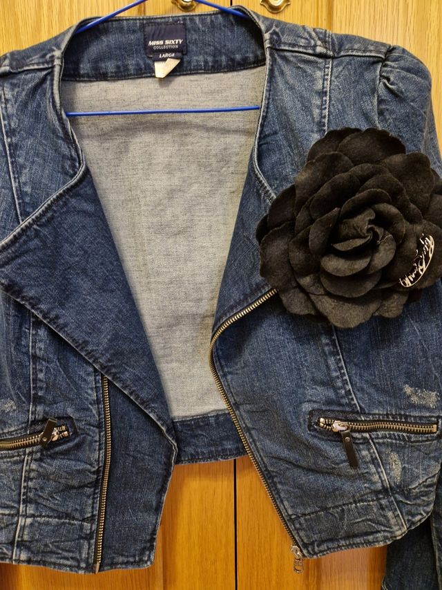 Cazadora vaquera corta Miss Sixty Talla L