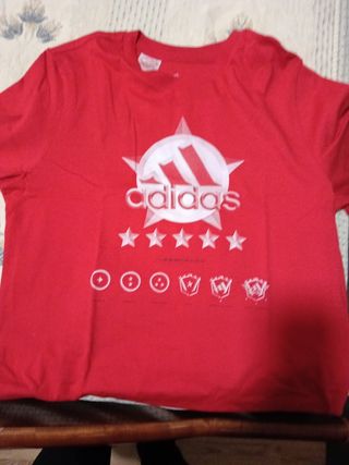Camiseta Adidas Roja Talla M