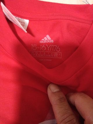 Camiseta Adidas Roja Talla M