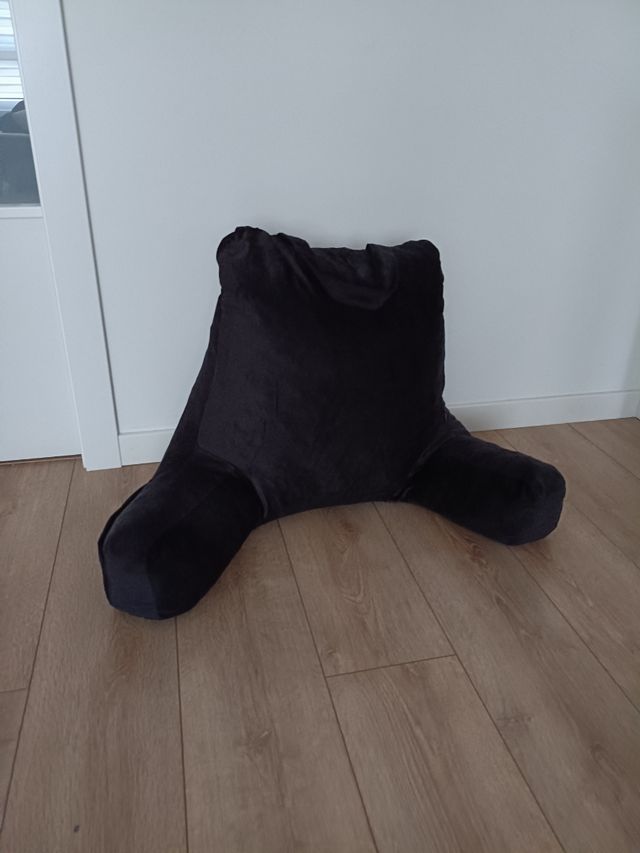 Cojín de lectura negro