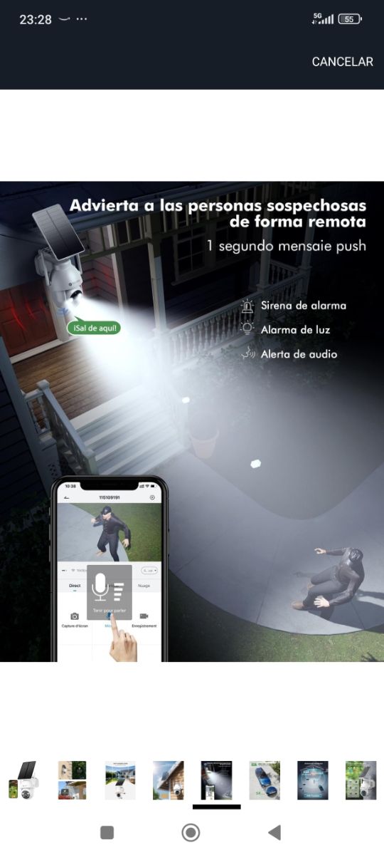 SriHome Cámara Vigilancia Wifi IP