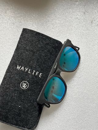 Gafas de sol polarizadas WAYLIFE negras y azules