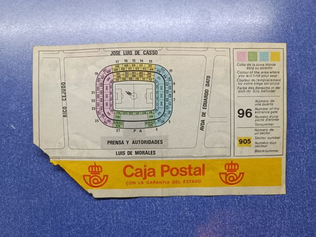 ENTRADA MUNDIAL ESPAÑA 82