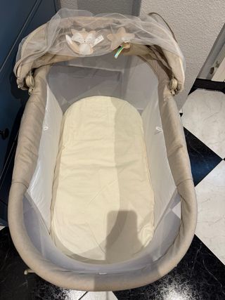 Minicuna de viaje plegable kindercraft color beige