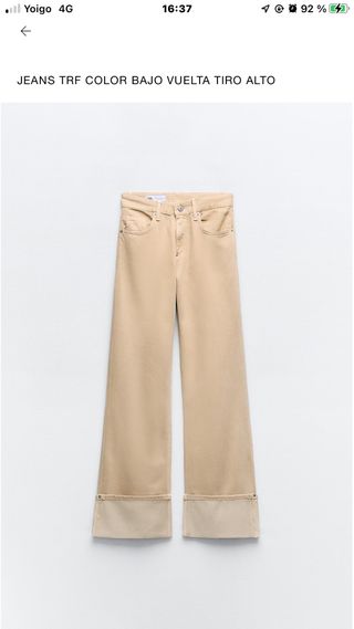 Pantalón de pana beige