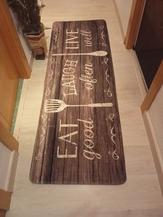 Alfombra de cocina Live Laugh Eat Goo.60X175