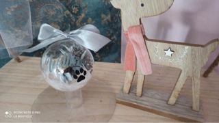 Bola Navidad Personalizada Flores Secas