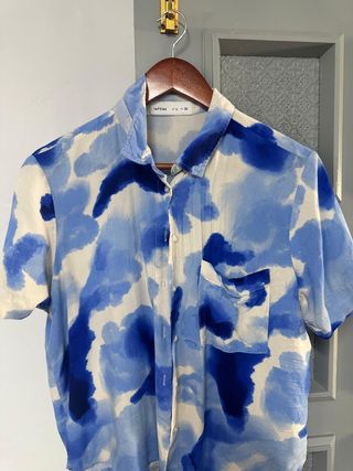 Camisa Lefties Azul y Blanca Talla L