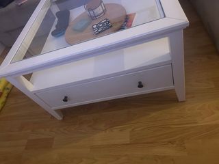 Mesa de centro Ikea cristal y madera