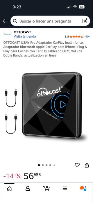 Adaptador CarPlay Inalámbrico 