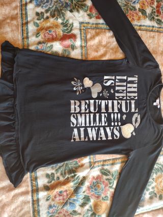 Camiseta algodón niña/mujer The Life is Beautiful