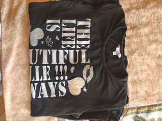 Camiseta algodón niña/mujer The Life is Beautiful