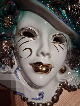Maschera Veneziana in ceramica 18*15 cm