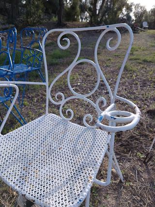 Sillas forja retro 60s/70s