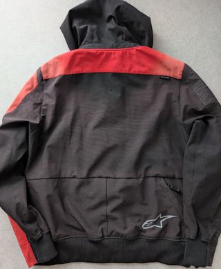 Sudadera moto Alpinestars Gris y Roja Talla L
