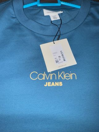 Camiseta Calvin Klein Jeans Oversize XL Azul