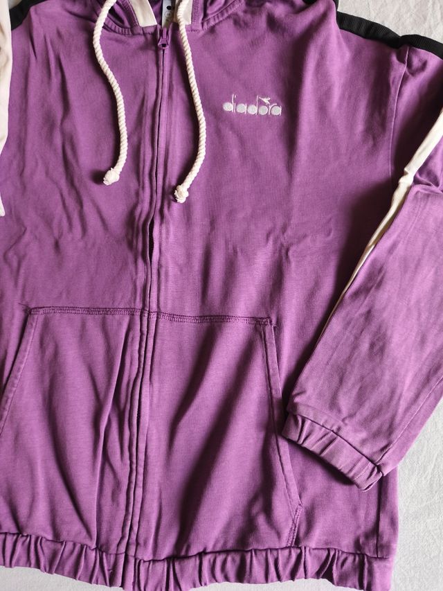 Tuta Diadora donna XS viola e nera