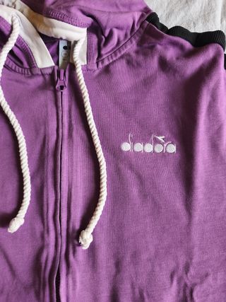 Tuta Diadora donna XS viola e nera