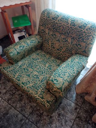 Sillón individual estampado