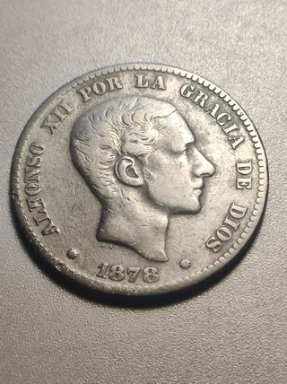 Moneda 10 Céntimos Alfonso XII 1878
