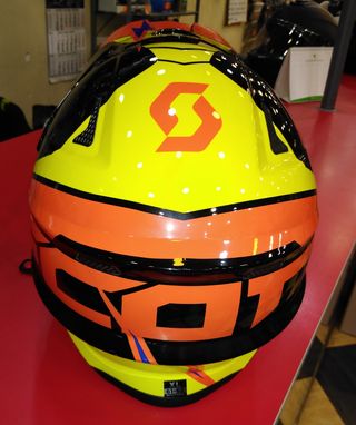 Casco de Moto 350 PRO Negro Naranja