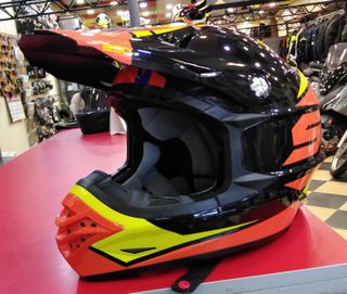 Casco de Moto 350 PRO Negro Naranja