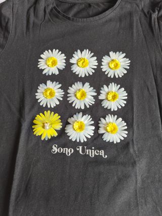 Completo bambina con margherite