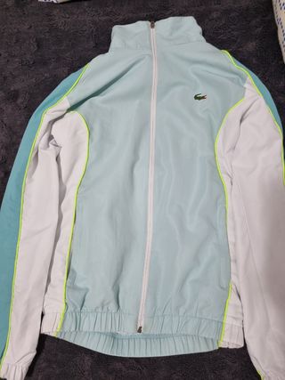 Chandal lacoste azul y blanco