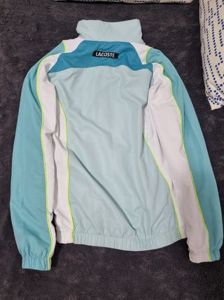 Chandal lacoste azul y blanco