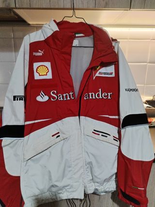 Giacca impermeabile Ferrari Rossa e Bianca