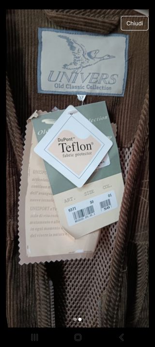 Gilet velluto Univers taglia 50