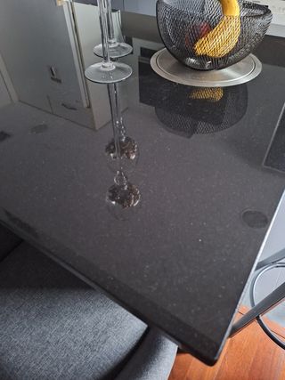Encimera de mármol negro para isla de cocina