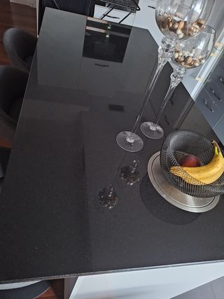 Encimera de mármol negro para isla de cocina