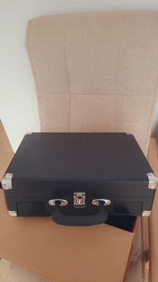 Tocadiscos Maleta Negro y Rojo