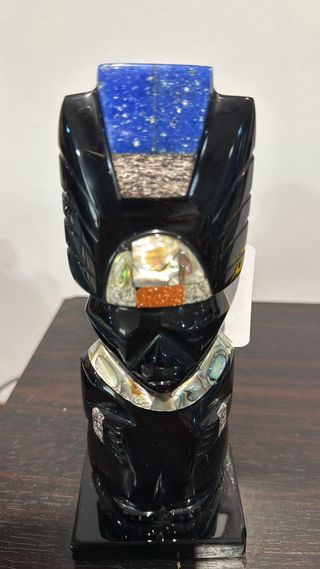 FIGURA AZTECA NEGRA PIEDRA
