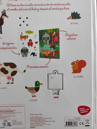 Libro sonidos:Mis primeros animales para escuchar