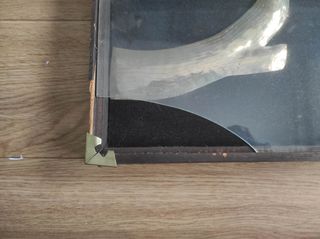 Cuadro antiguo pájaros decorativos de metal