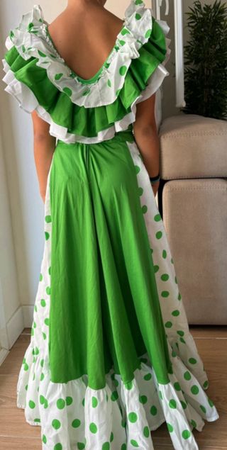 Traje Flamenca Niña Hecho a Mano Talla 10/12