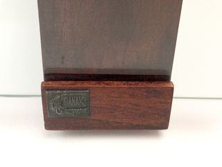 Mesa diseño madera maciza y cristal templado