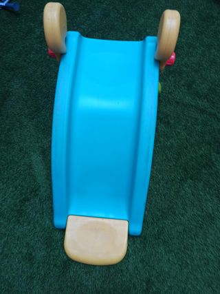 Tobogán y balancín infantil 2 en 1
