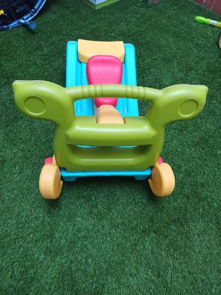 Tobogán y balancín infantil 2 en 1