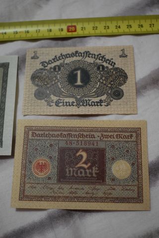 Lote de 3 billetes antiguos Alemania 1920 1922 