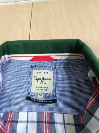 Camisa Pepe Jeans cuadros cuello polo