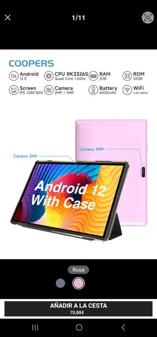 Tablet Android 12.0 Nueva Sin Abrir